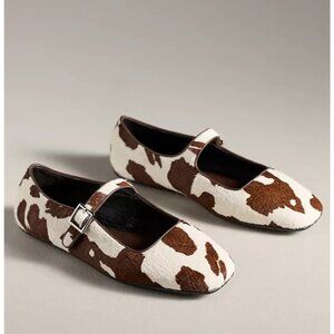 Jeffrey Campbell Elise Mary Janes Cow Print 9